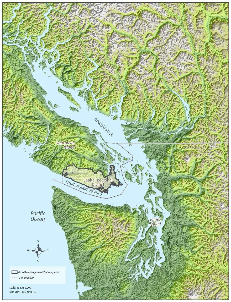 Map 2: Georgia Strait/ Puget Sound Basin
