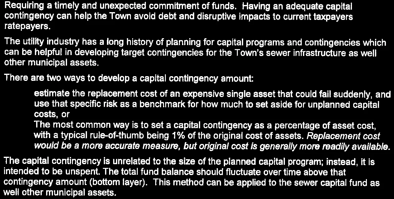 Two methods to develop a capital contingency amount