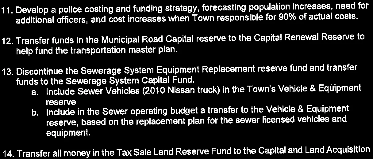 Recommendations 11-14 from the summary