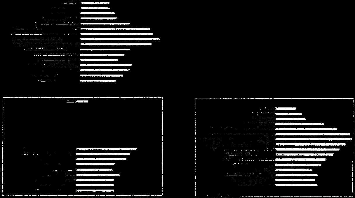 Figure 2: Population Age Distribution pyramids comparing demographics across years 2001, 2006, and 2011