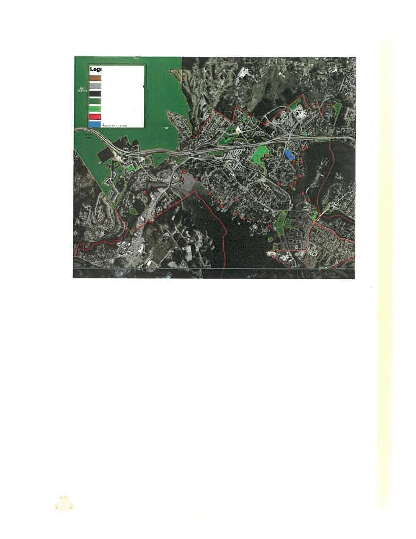 Map 5 showing detailed park classifications across the municipality with a corresponding legend