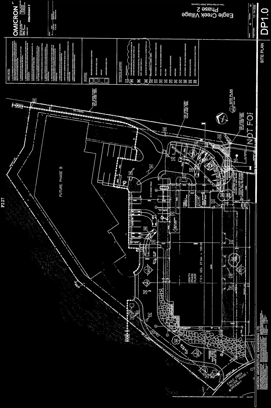 Vicinity Plan showing development location relative to Helmcken Road and Watkiss Way