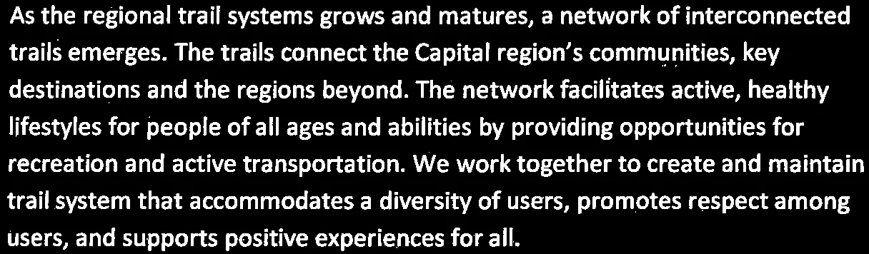 Regional trails vision statement