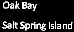 Area list Oak Bay and Salt Spring Island