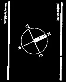 Compass rose showing project north