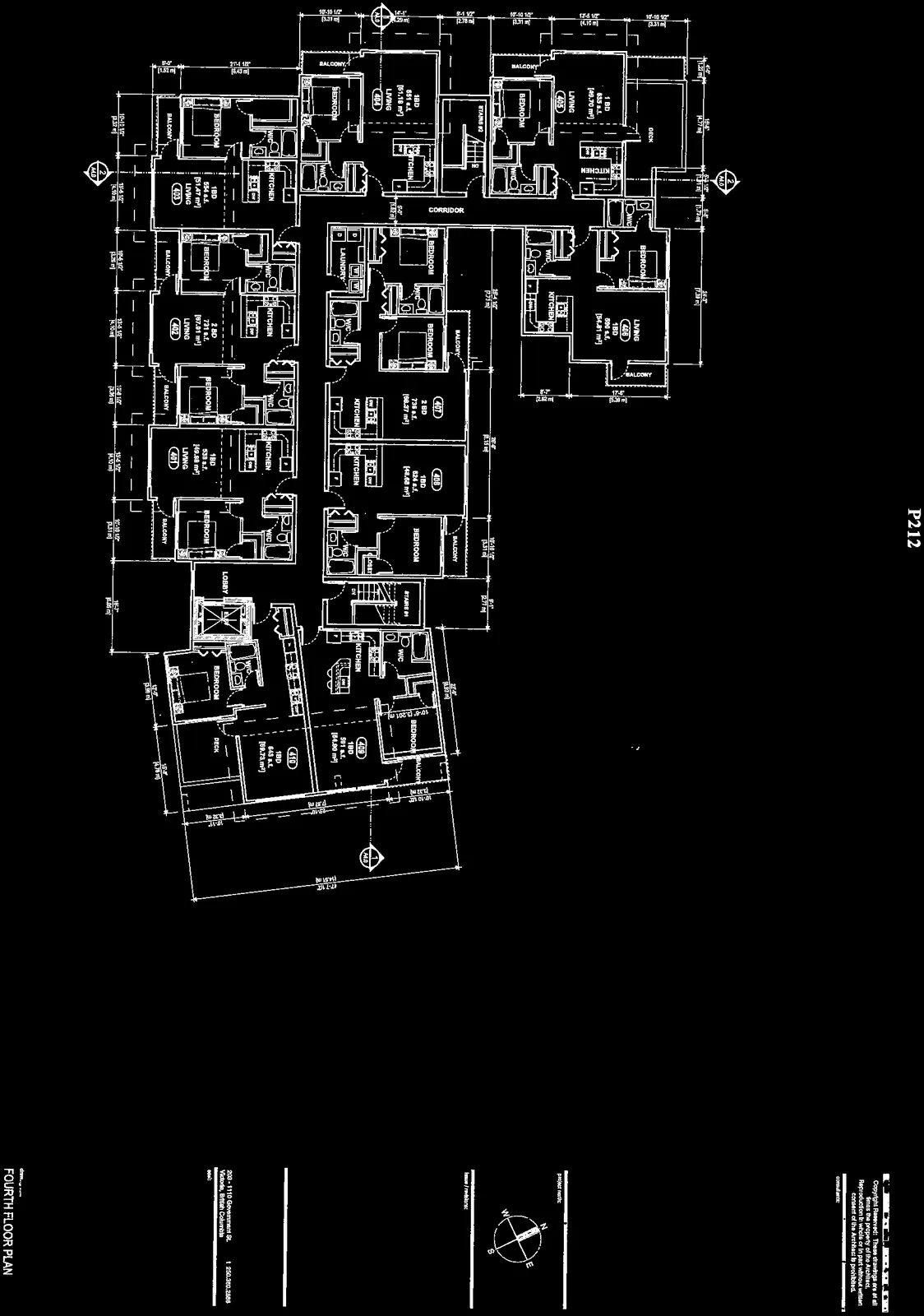 Sheet A2.4 Fourth Floor layout
