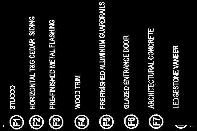 Detailed view of finish legend