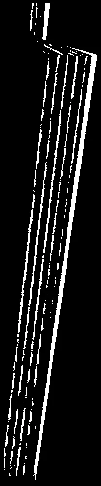 High-contrast detail of parking area markings