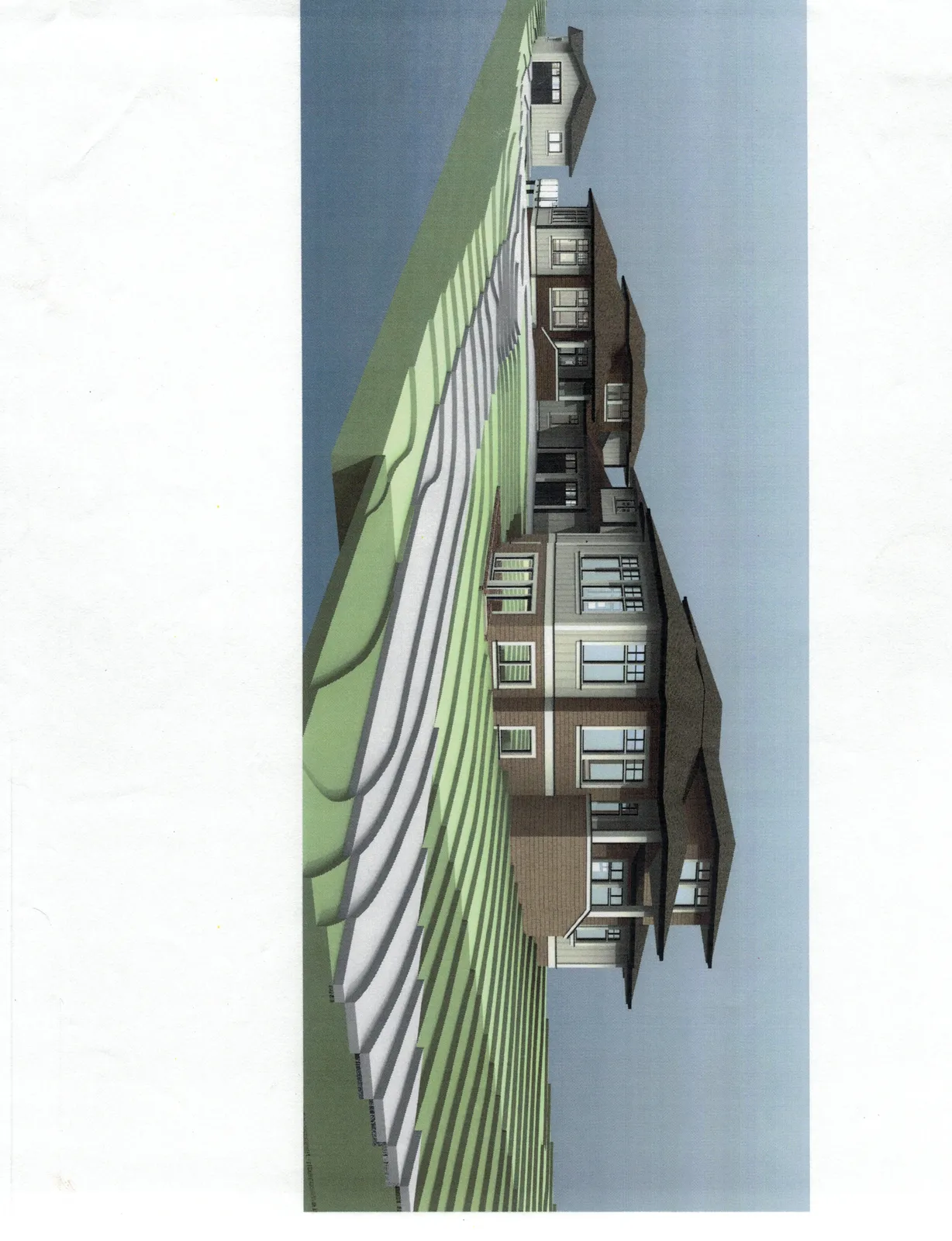 South East View architectural rendering of the proposed project