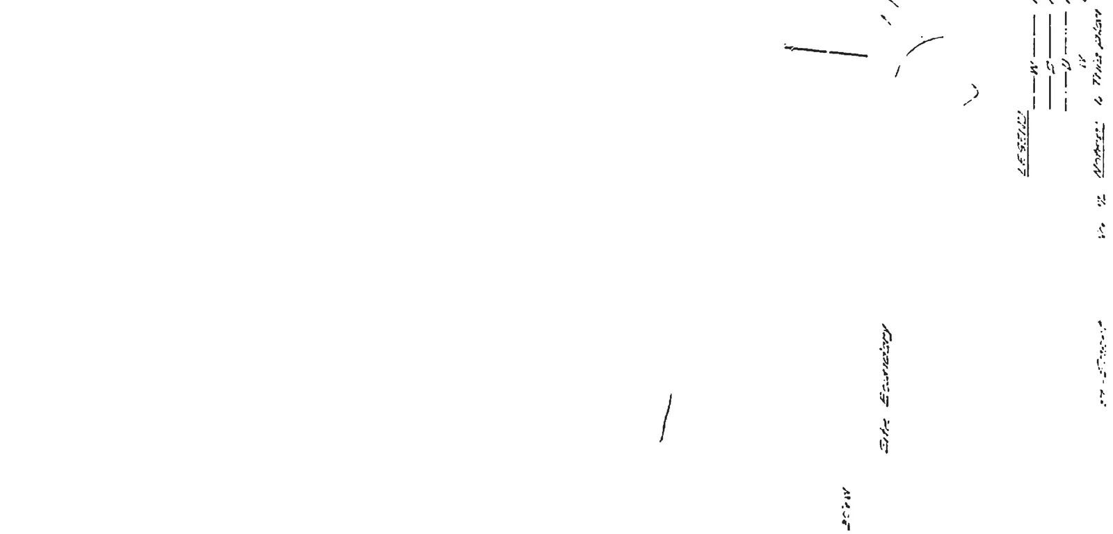 Detail of the utility legend and redrawing note