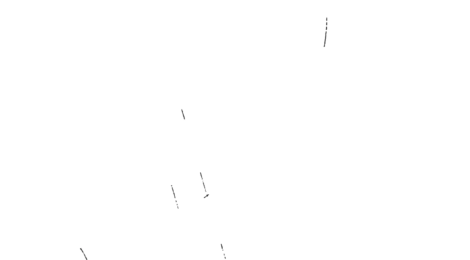 Technical drawing detail showing isolated survey or boundary lines