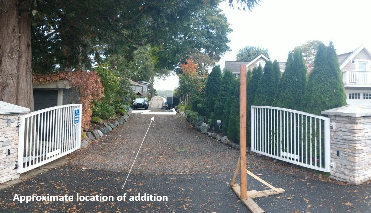 Figure 5. Street view photo with addition location indicated