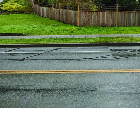 Streetscape - existing and proposed views along Helmcken Road
