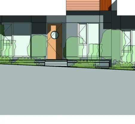 Lower unit entryway detail