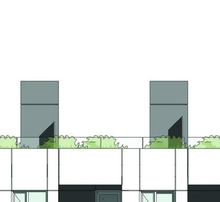 Planter box and roof greening detail