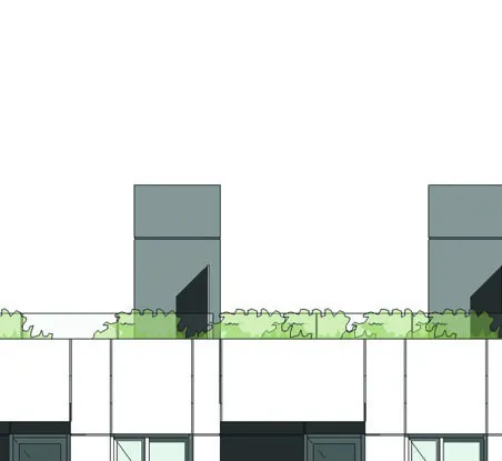 Roof garden parapet detail