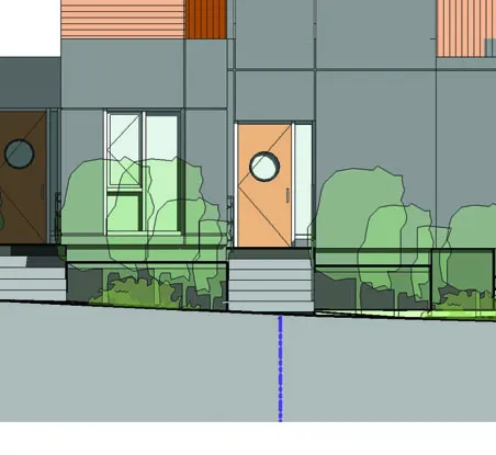 Site drainage and slope detail