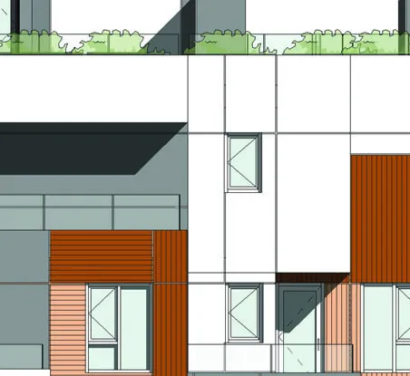 Lower floor window and door assembly detail