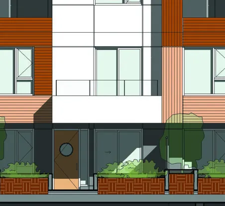 Rooftop railing detail