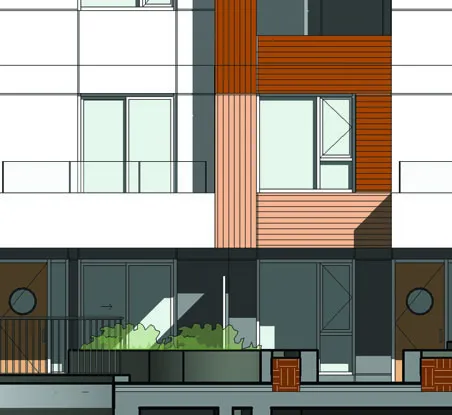 Rooftop access detail