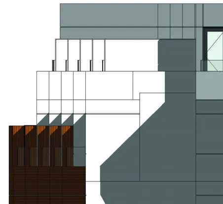 Roof parapet structural detail
