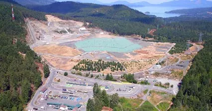 Aerial view of Hartland Road Landfill, Source: Capital Regional District.