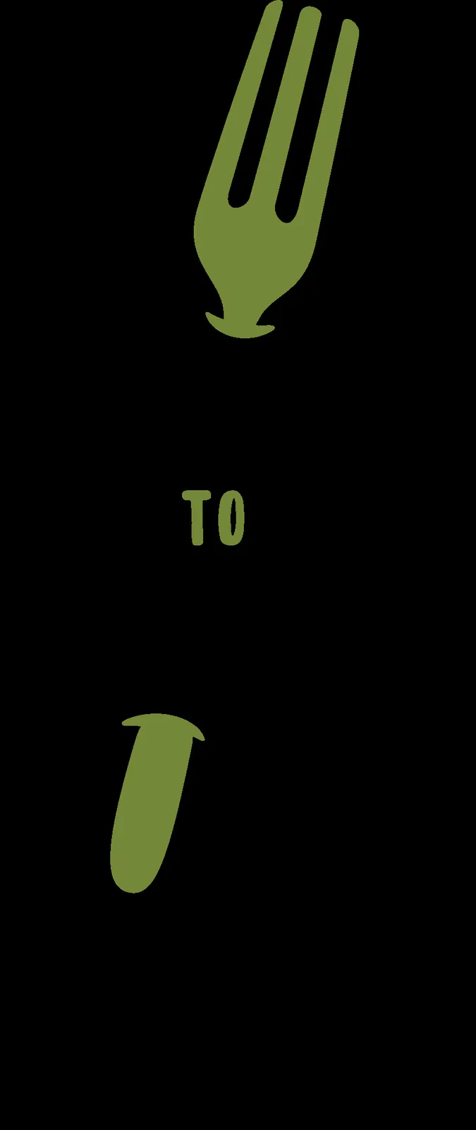 Fork and knife graphic illustration