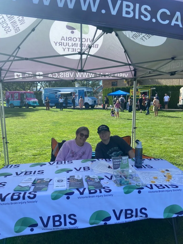 VBIS information booth at an outdoor community event