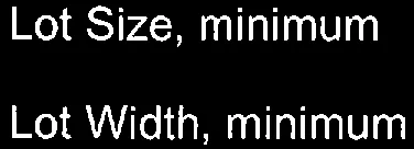 Lot size and width labels for RM-2: Apartment Residential