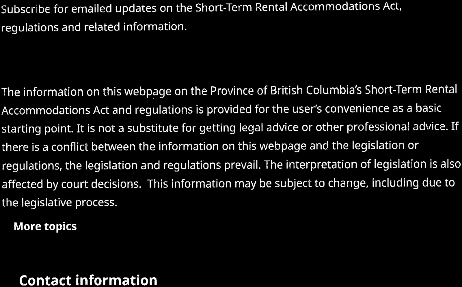 Subscription and Disclaimer text