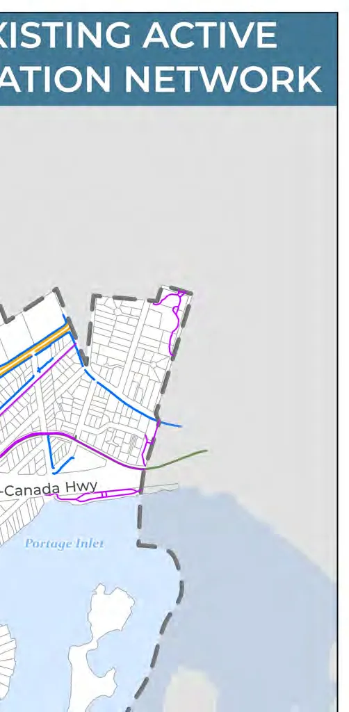 Map 5: Existing Active Transportation Network - Legend.