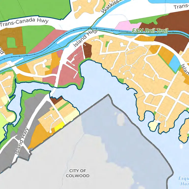 Map 1: Land Use - District of Saanich area.