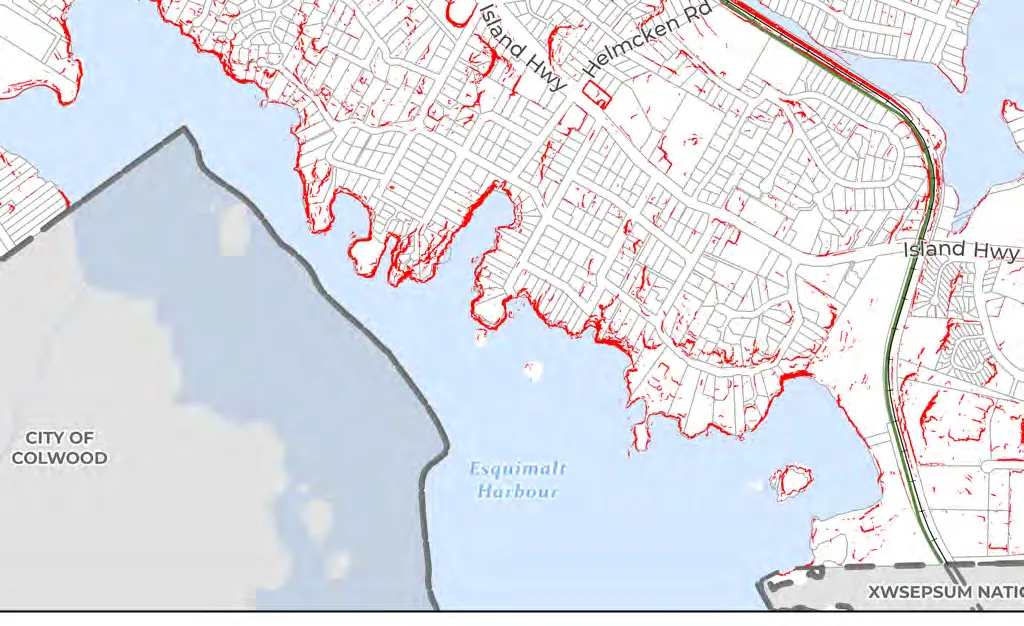 Map 14: Steep Slopes - Middle and Eastern sections.
