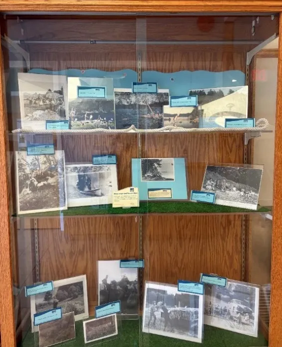 “Waterways and Sunny Days” display in Town Hall foyer