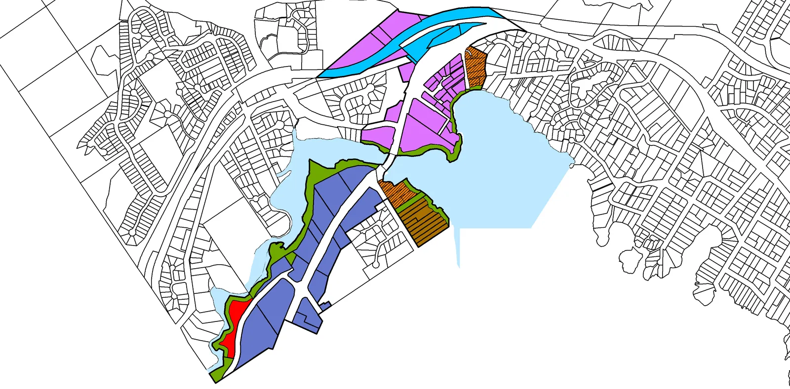 Proposed Western Gateway Corridor Land Use Designation Map