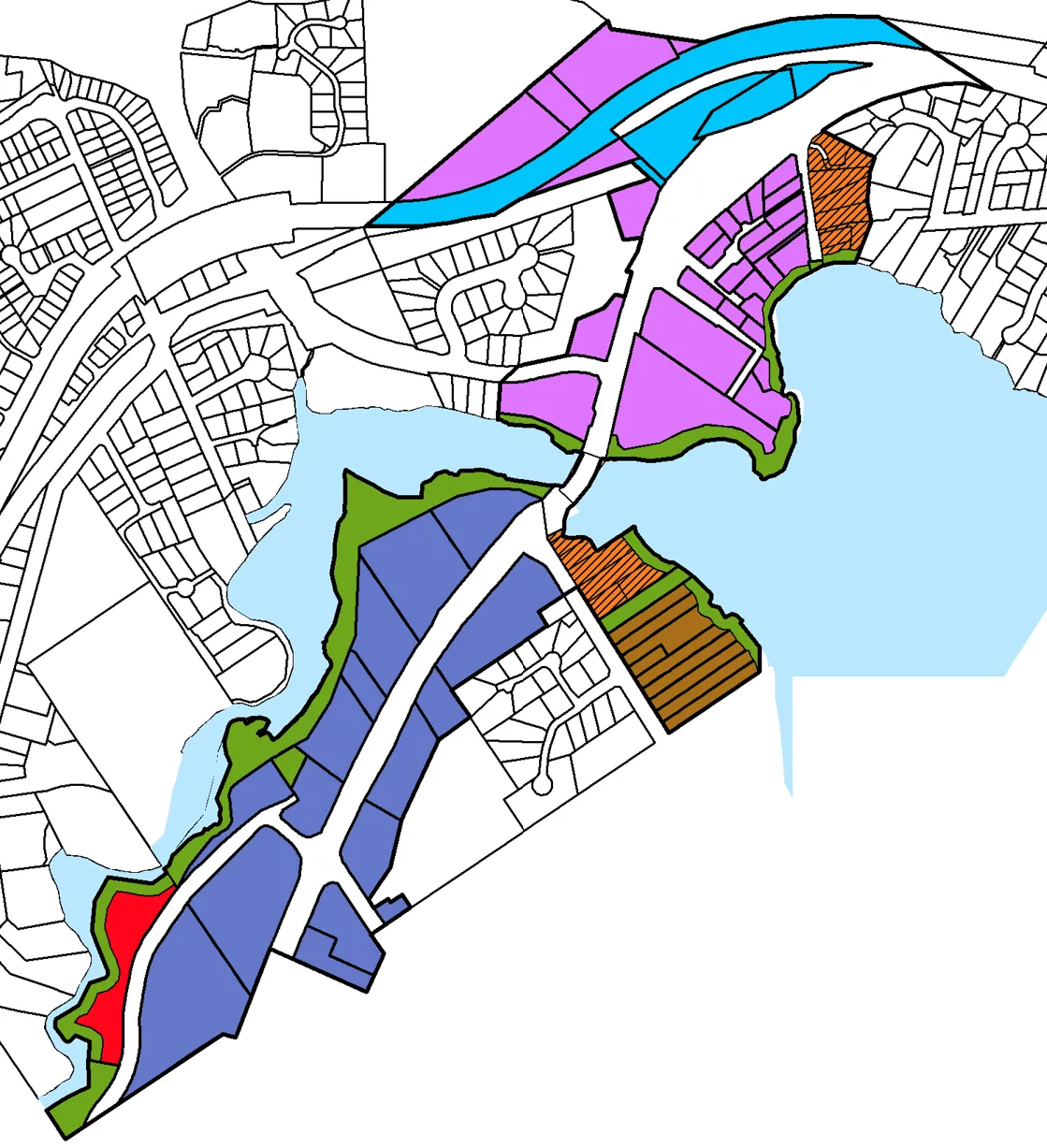 Proposed land use map for the first draft Official Community Plan update