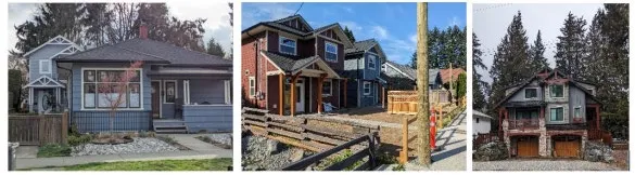 Examples of various small-scale multi-unit housing types
