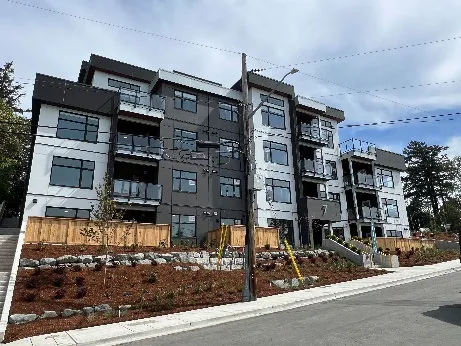 Photograph of the completed multi-unit residential building at 7 Erskine Lane