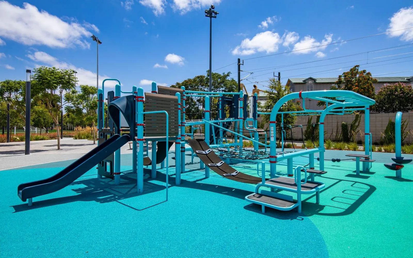 Photo of the Smart Play Venti playground structure installed at a site