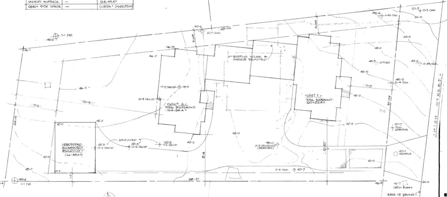 Original site plan diagram for the proposal