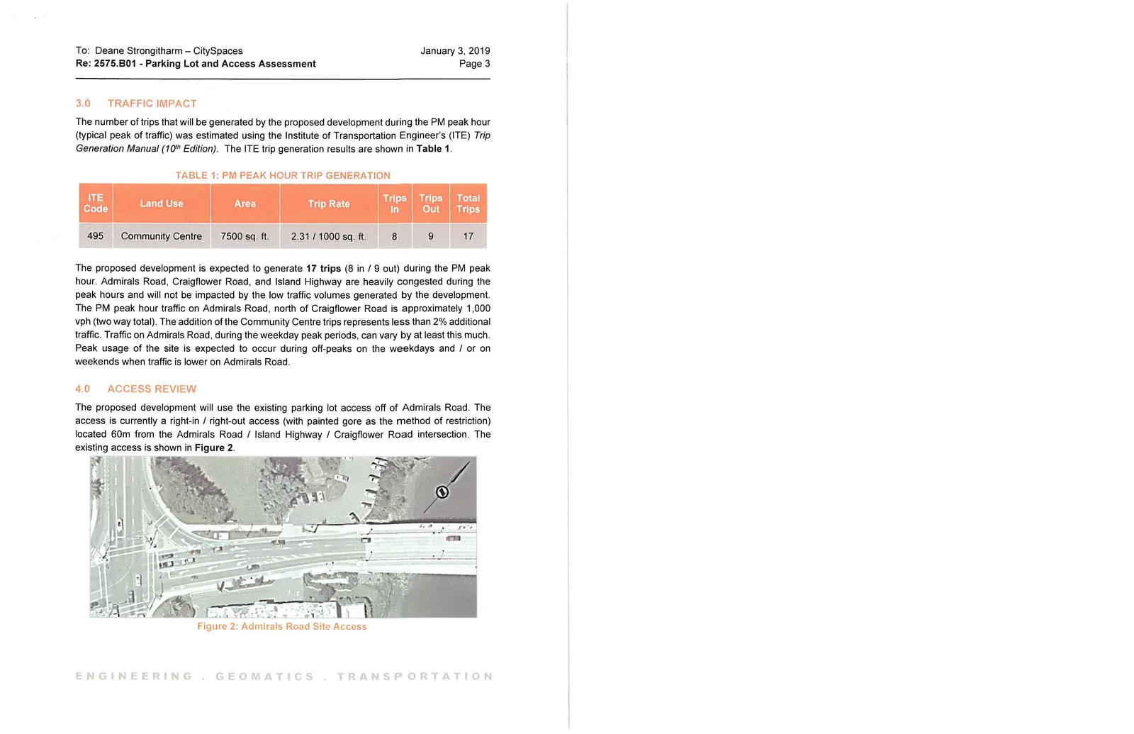 Admirals Road Site Access