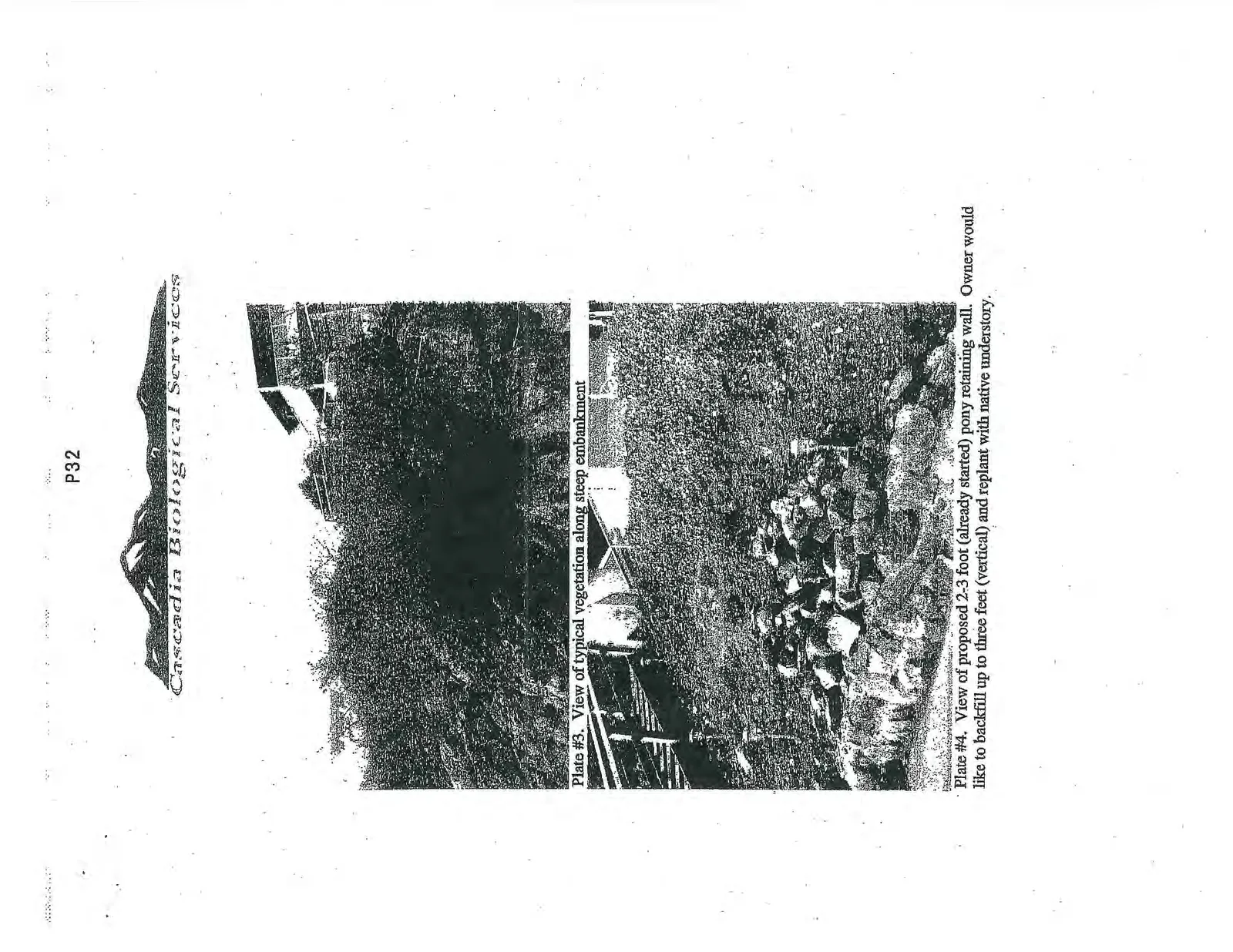 Plate #2. View of existing concrete pad