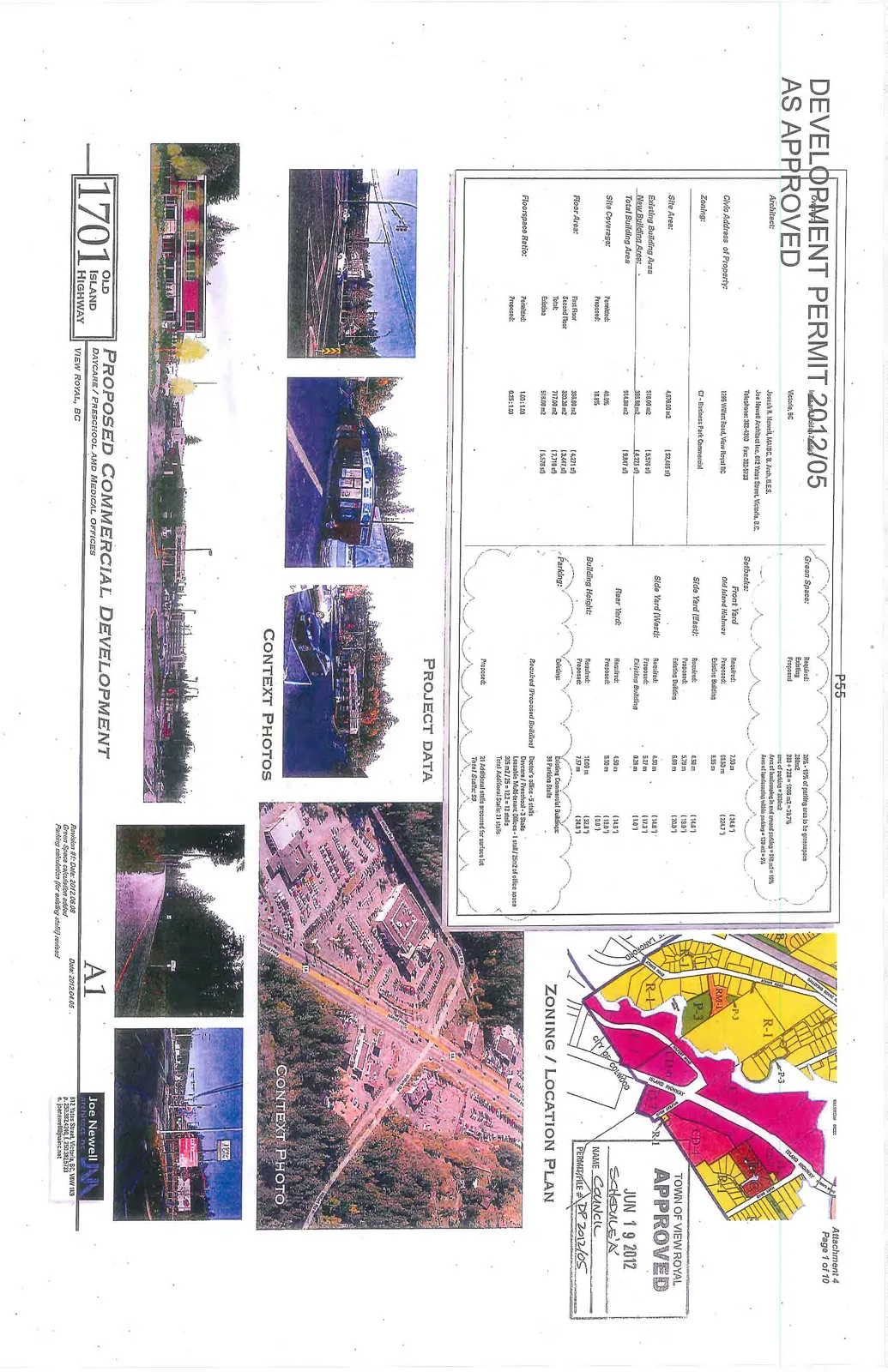 Architectural rendering of the proposed commercial building