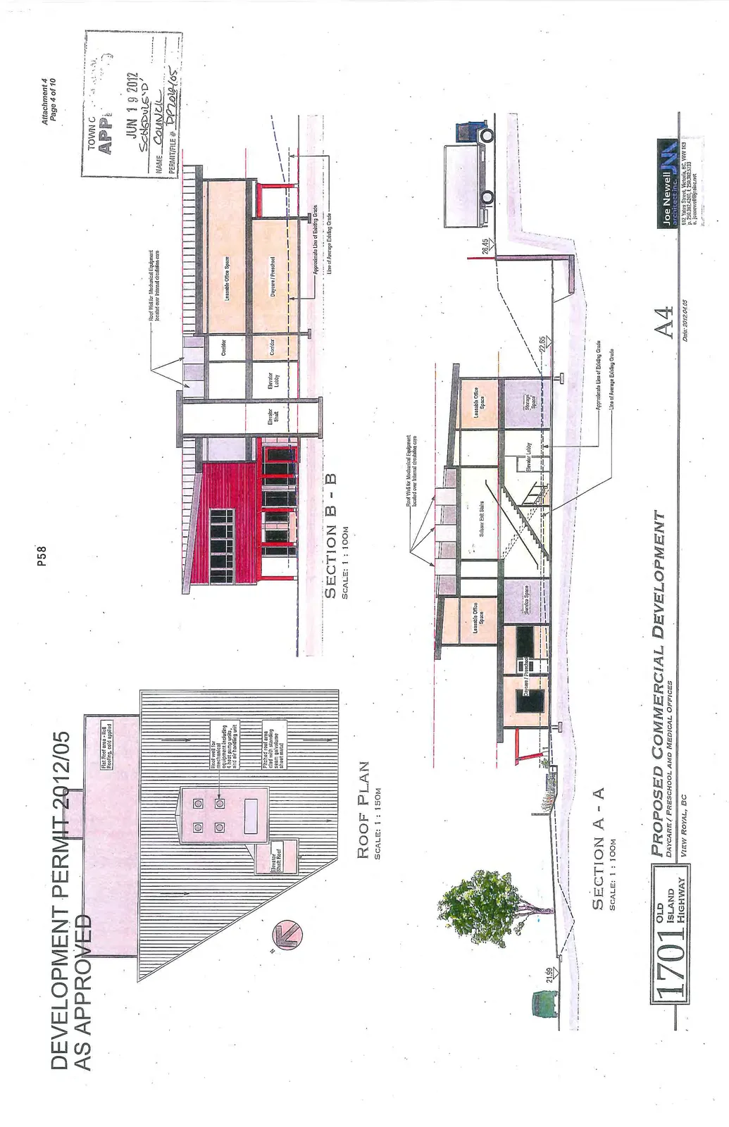 Detailed floor plan for the second floor showing leasable office area and corridor layout