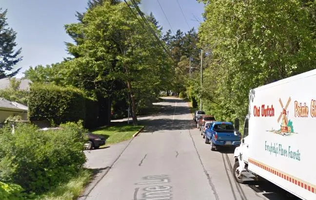 Existing Erskine Lane streetscape photo