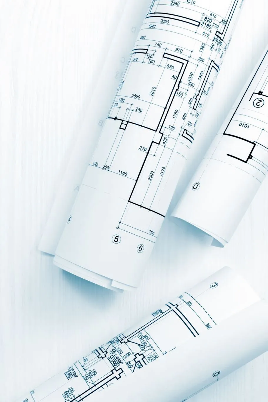 Background photo of architectural blueprints