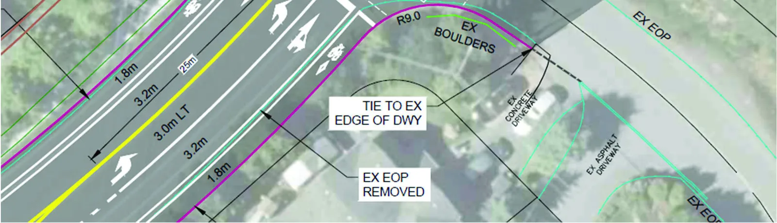 Figure 11: Draft Traffic Signal Layout (Bottom Section)