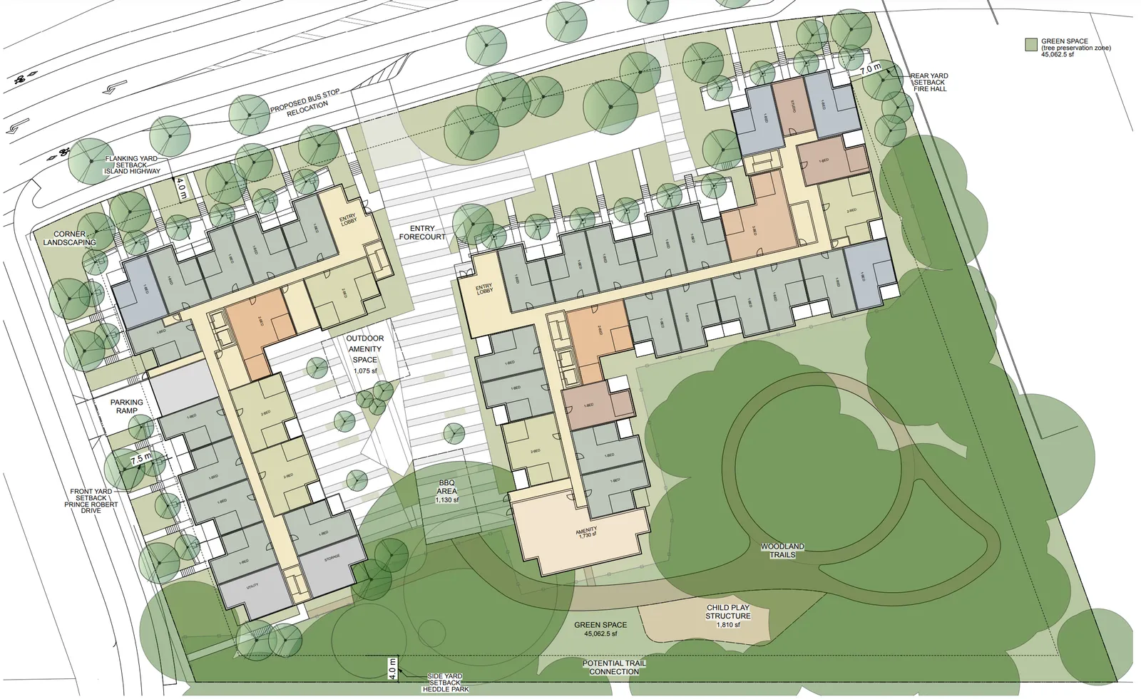 Figure 9 - Proposed On-site Amenity Spaces