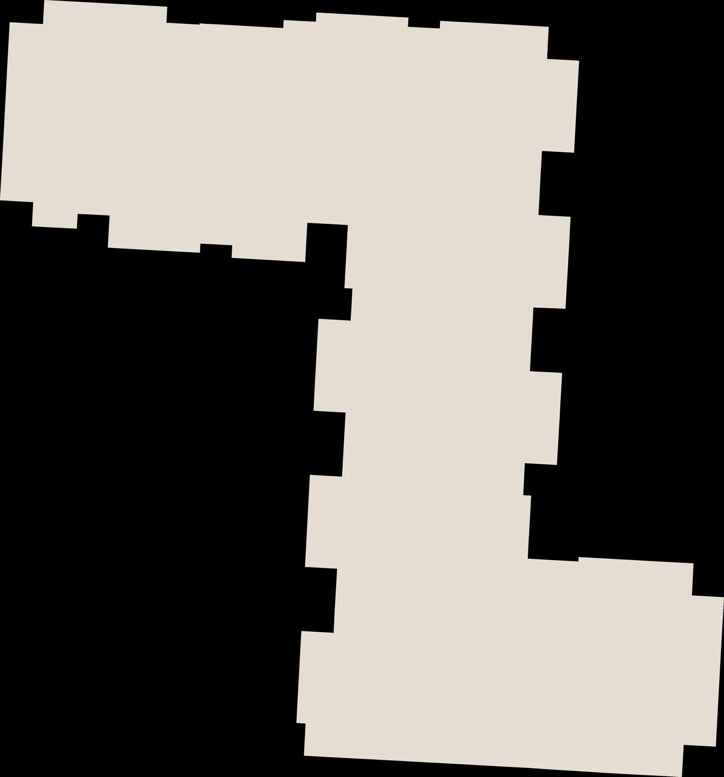 Proposed West Building L-shaped footprint
