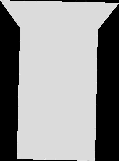 Curvilinear road boundary segment